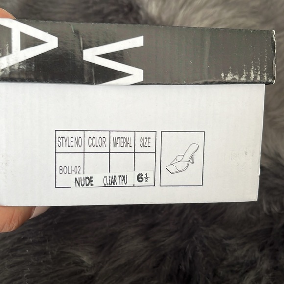 Nude Clear Open Toe Pump - Picture 4 of 4